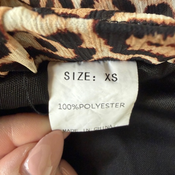 Leopard Print Ruffled Skirt - Picture 3 of 3